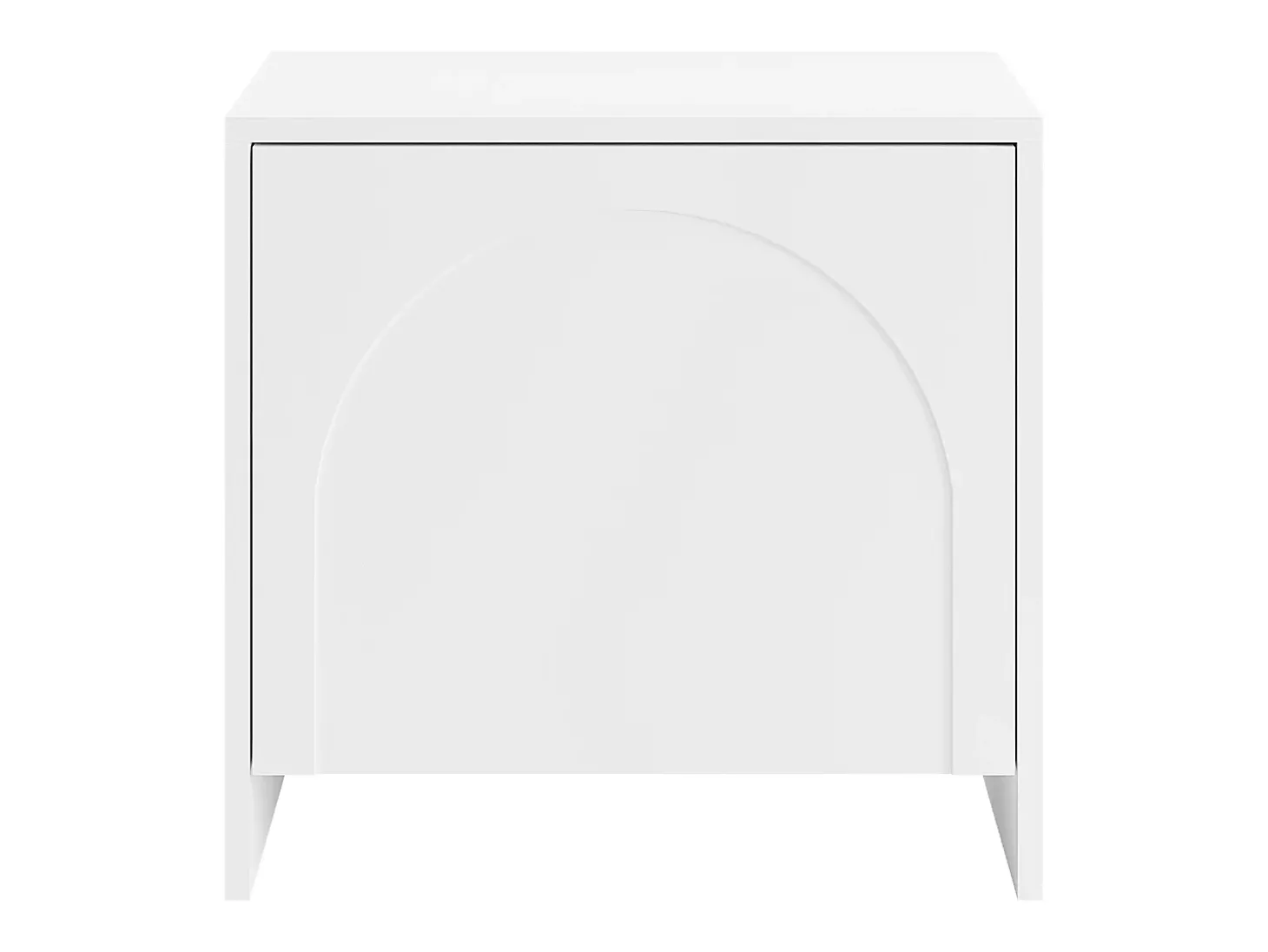 Mesa de cabeceira conjunto de 2 com 1 porta branca - NALYRA da Maison Céphy