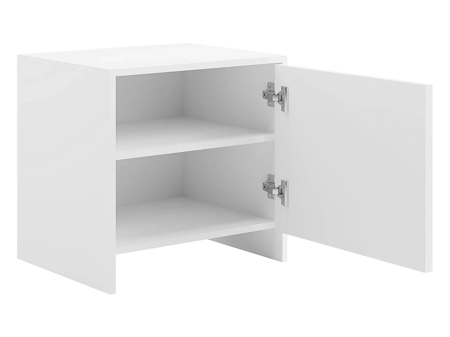 Mesa de cabeceira conjunto de 2 com 1 porta branca - NALYRA da Maison Céphy