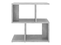 Mesa de cabeceira derivados de madeira cinzento cimento
