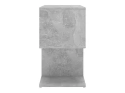 Mesa de cabeceira derivados de madeira cinzento cimento