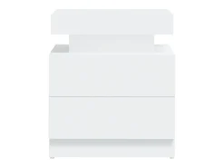 Mesa de cabeceira derivados de madeira branco