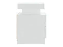 Mesa de cabeceira derivados de madeira branco