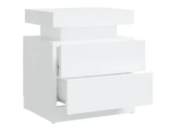 Mesa de cabeceira derivados de madeira branco