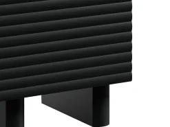 Mesa de cabeceira LUDIMA com 1 porta em MDF preto