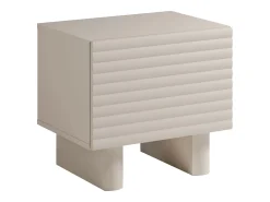 Mesa de cabeceira LUDIMA com 1 porta em MDF bege