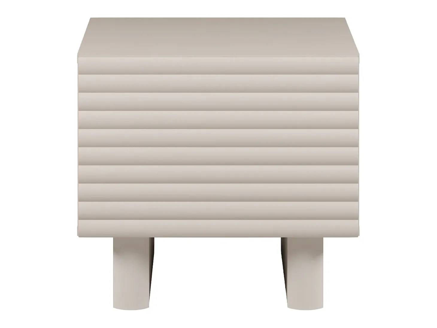Mesa de cabeceira LUDIMA com 1 porta em MDF bege