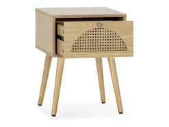 Mesa de cabeceira Luna 1 gaveta cor carvalho