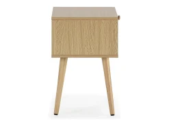 Mesa de cabeceira Luna 1 gaveta cor carvalho