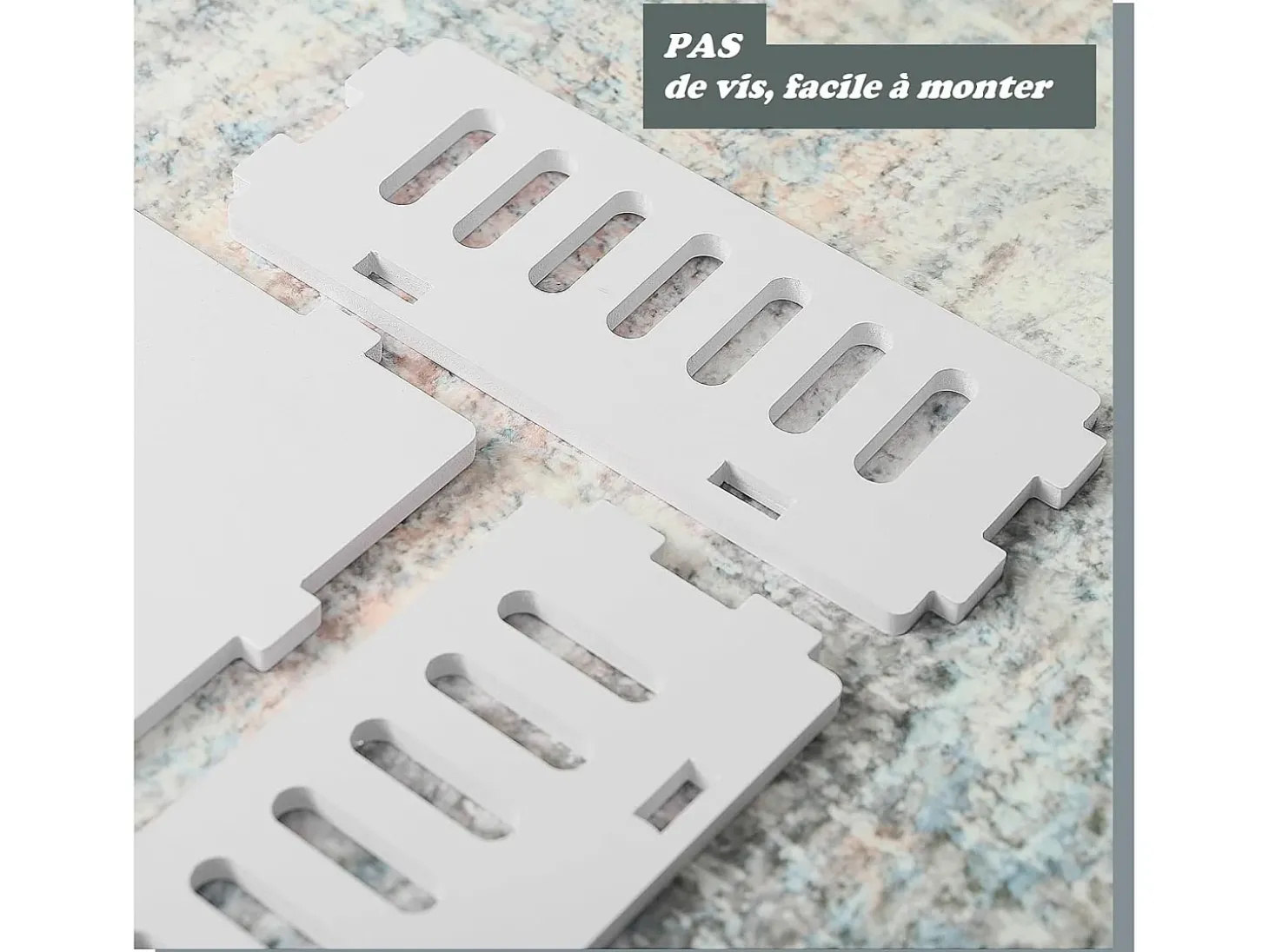 Mesa de cabeceira, mesa noturna com cesta, mesa de café de pequenos espaços, extremidade do sofá, mesa da sala - 44x30x46cm - branco