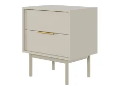Mesa de cabeceira Viva 2G caxemira / caxemira / dourado