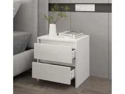 Mesa de cabeceira 45x34,5x44,5 cm aglomerado branco