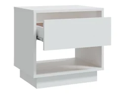 Mesa de cabeceira 45x34x44 cm contraplacado branco