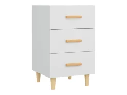 Mesa de cabeceira 40x40x66 cm derivados de madeira branco