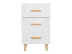 Mesa de cabeceira 40x40x66 cm derivados de madeira branco