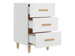 Mesa de cabeceira 40x40x66 cm derivados de madeira branco