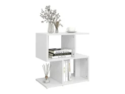 Mesa de cabeceira 50x30x51,5 cm derivados de madeira branco