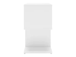 Mesa de cabeceira 50x30x51,5 cm derivados de madeira branco