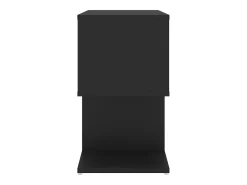 Mesa de cabeceira 50x30x51,5 cm derivados de madeira preto