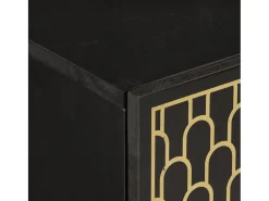 Mesa de cabeceira 40x33x46 cm madeira de mangueira maciça