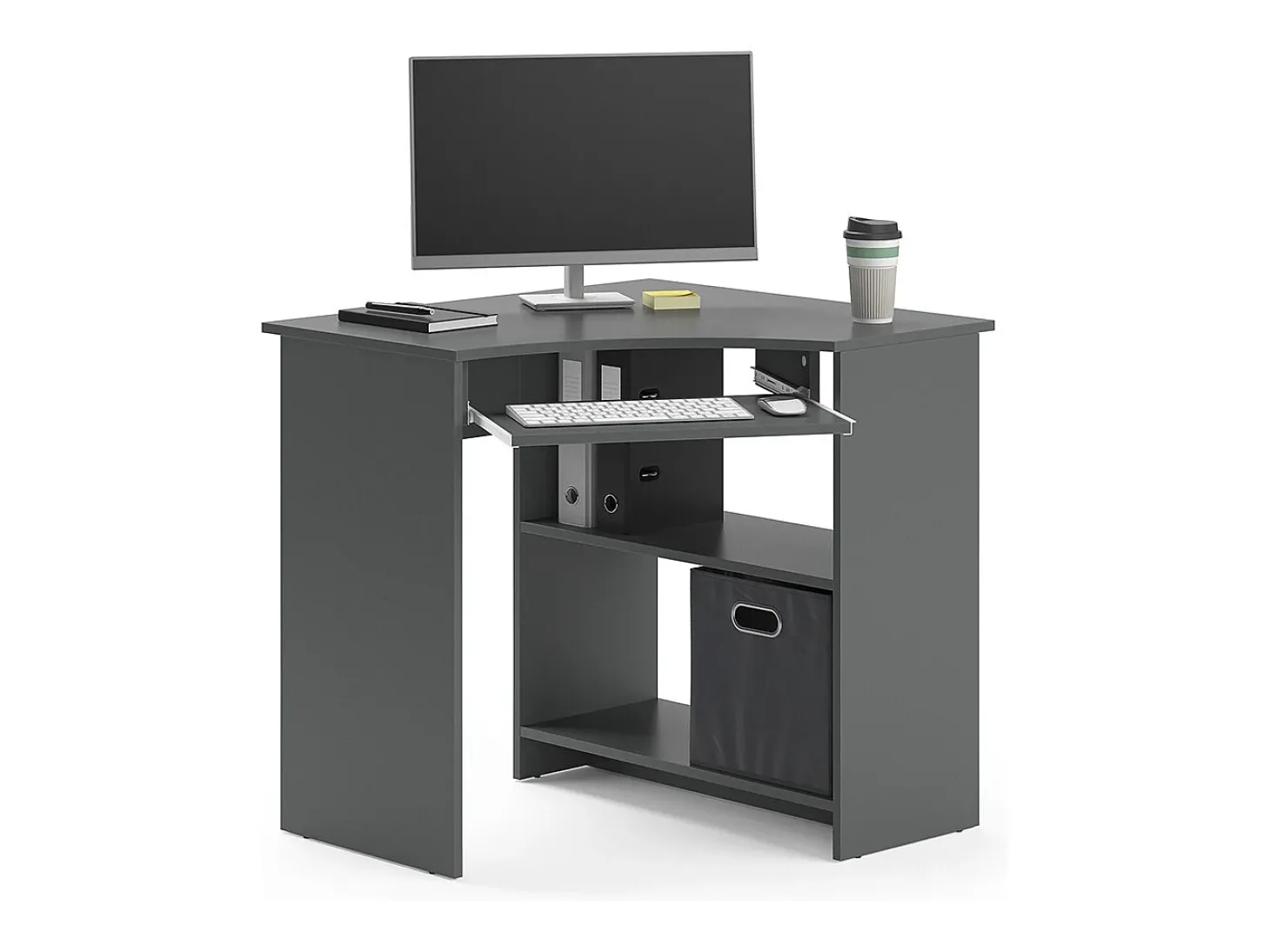 Mesa de canto antracite 83x76x77 odin