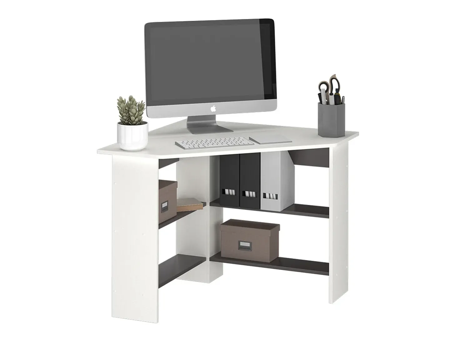 Mesa de canto branco 90x90x74 arion