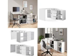 Mesa de canto branco 215x60x75 dante