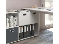 Mesa de canto branco 137x60x75.4 flexplus