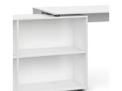 Mesa de canto branco 137x60x75.4 flexplus