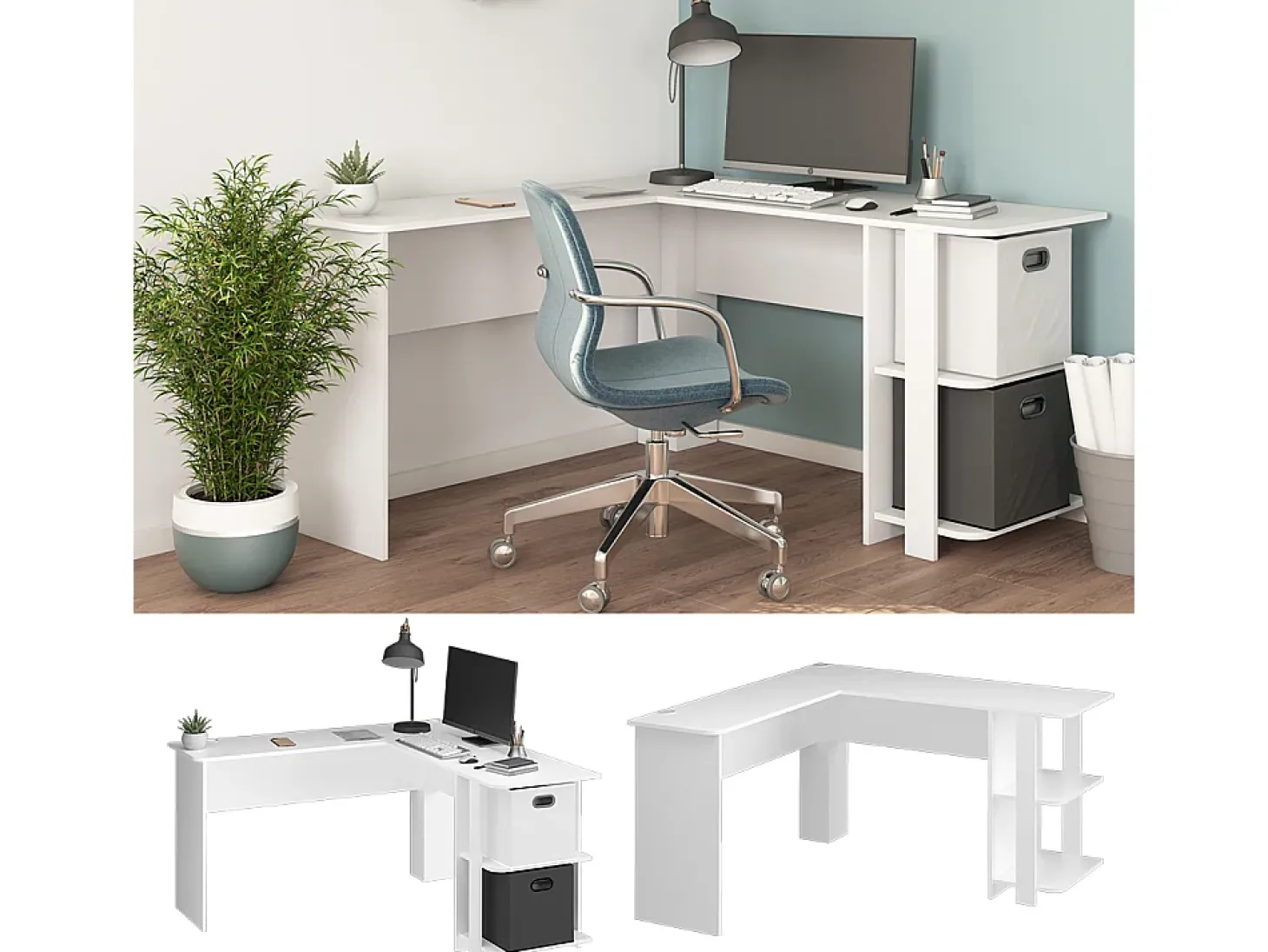 Mesa de canto branco 140x140x75 nikita