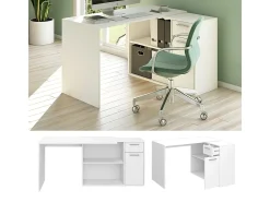 Mesa de canto branco 120x60x75 robin