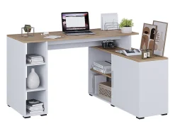 Mesa de canto branco/artesanal 135x110x75.5 rudy