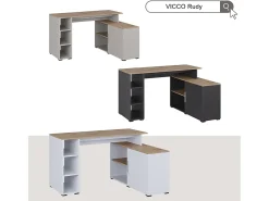 Mesa de canto branco/artesanal 135x110x75.5 rudy