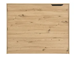 Mesa de canto dobrável mdf cor natural - RELIMY