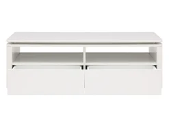 Mesa de centro 2 gavetas e 2 nichos com LEDs branco - SYLPIA