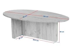 Mesa de centro - Natural claro - ISENORA