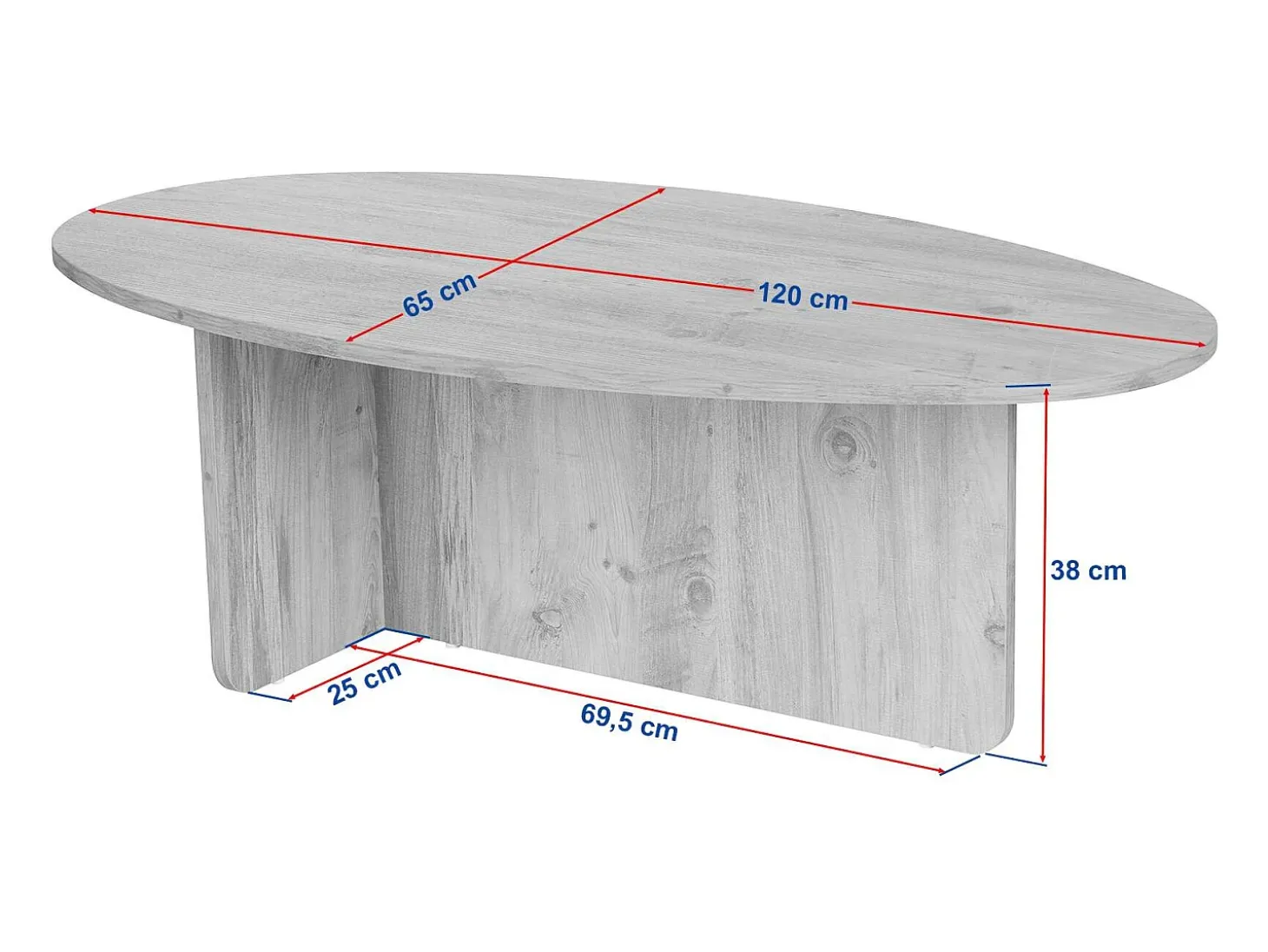 Mesa de centro - Natural claro - ISENORA