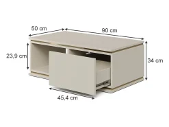 Mesa de centro caxemira 90x50x34 linette