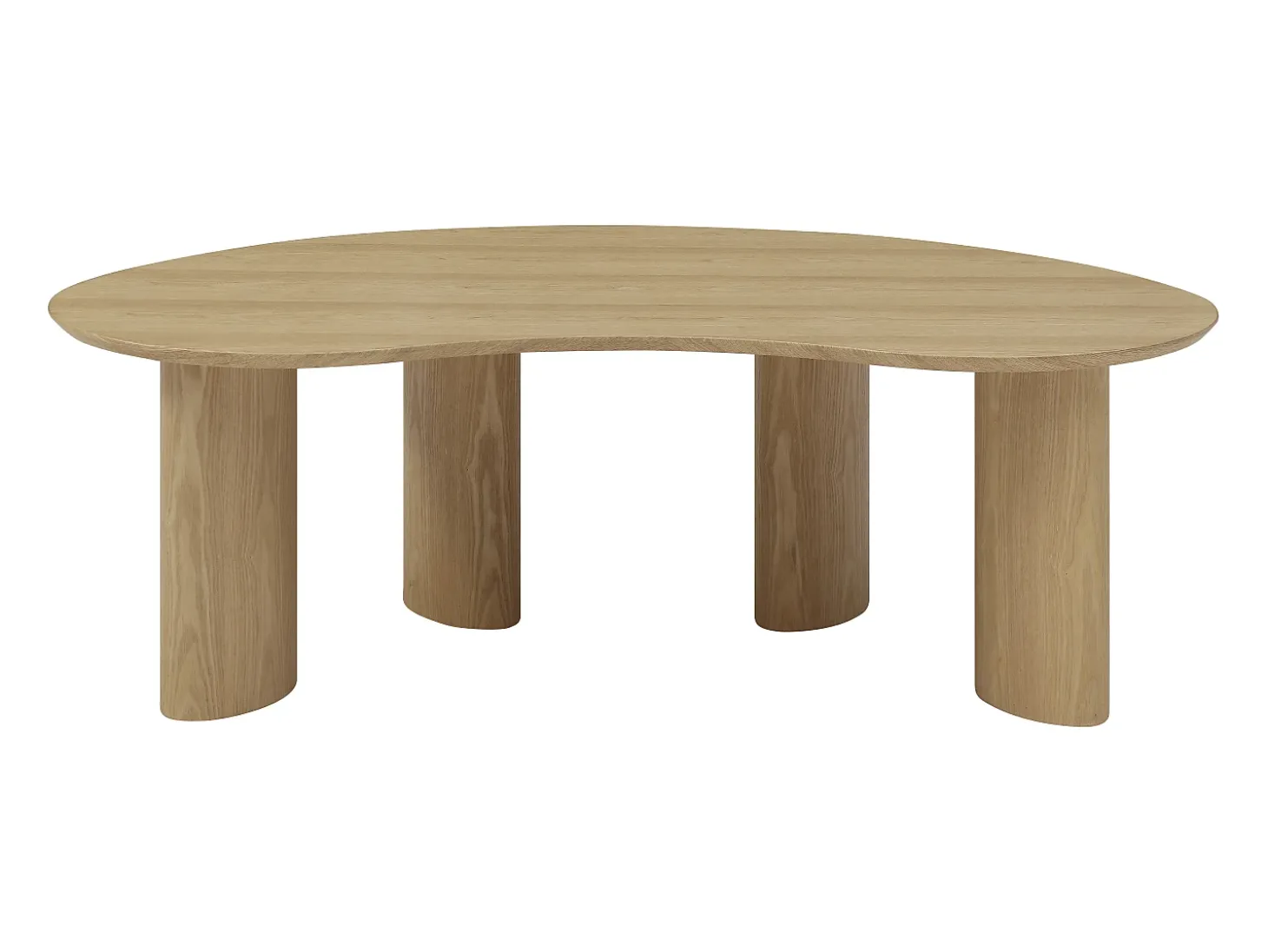 Mesa de centro com folheado de freixo - Natural claro - CALYNOR
