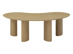 Mesa de centro com folheado de freixo - Natural claro - CALYNOR