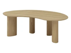Mesa de centro com folheado de freixo - Natural claro - CALYNOR