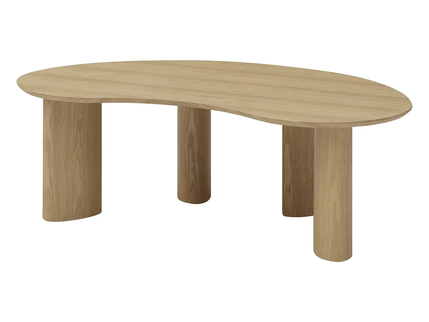 Mesa de centro com folheado de freixo - Natural claro - CALYNOR