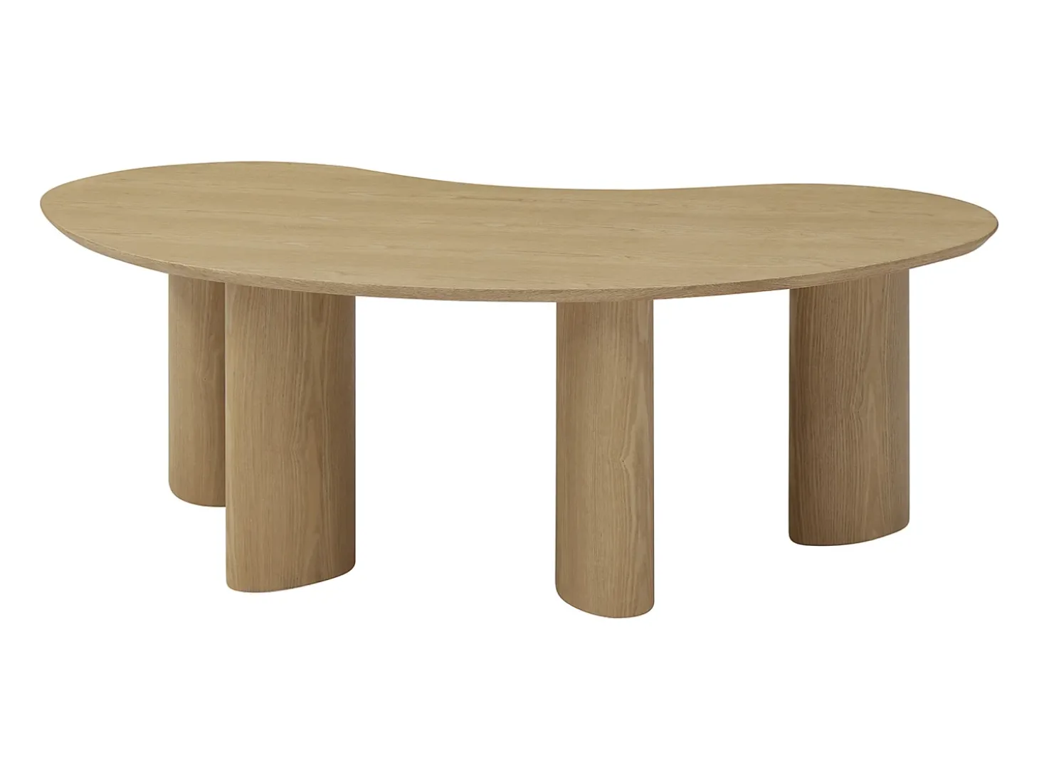 Mesa de centro com folheado de freixo - Natural claro - CALYNOR