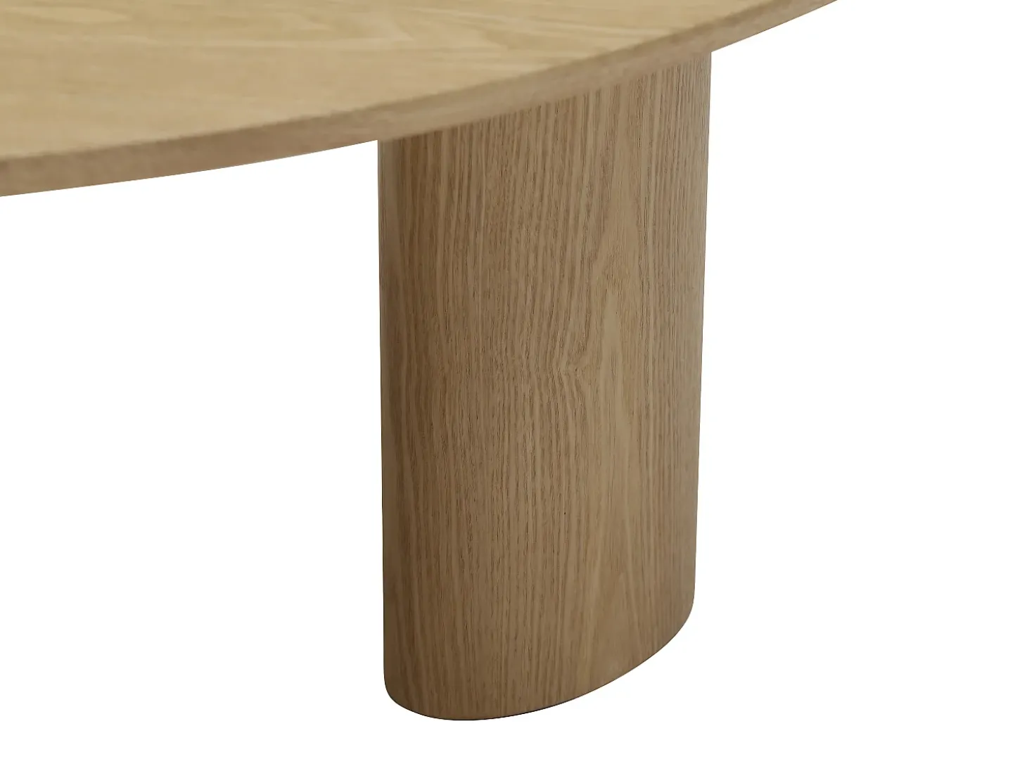 Mesa de centro com folheado de freixo - Natural claro - CALYNOR