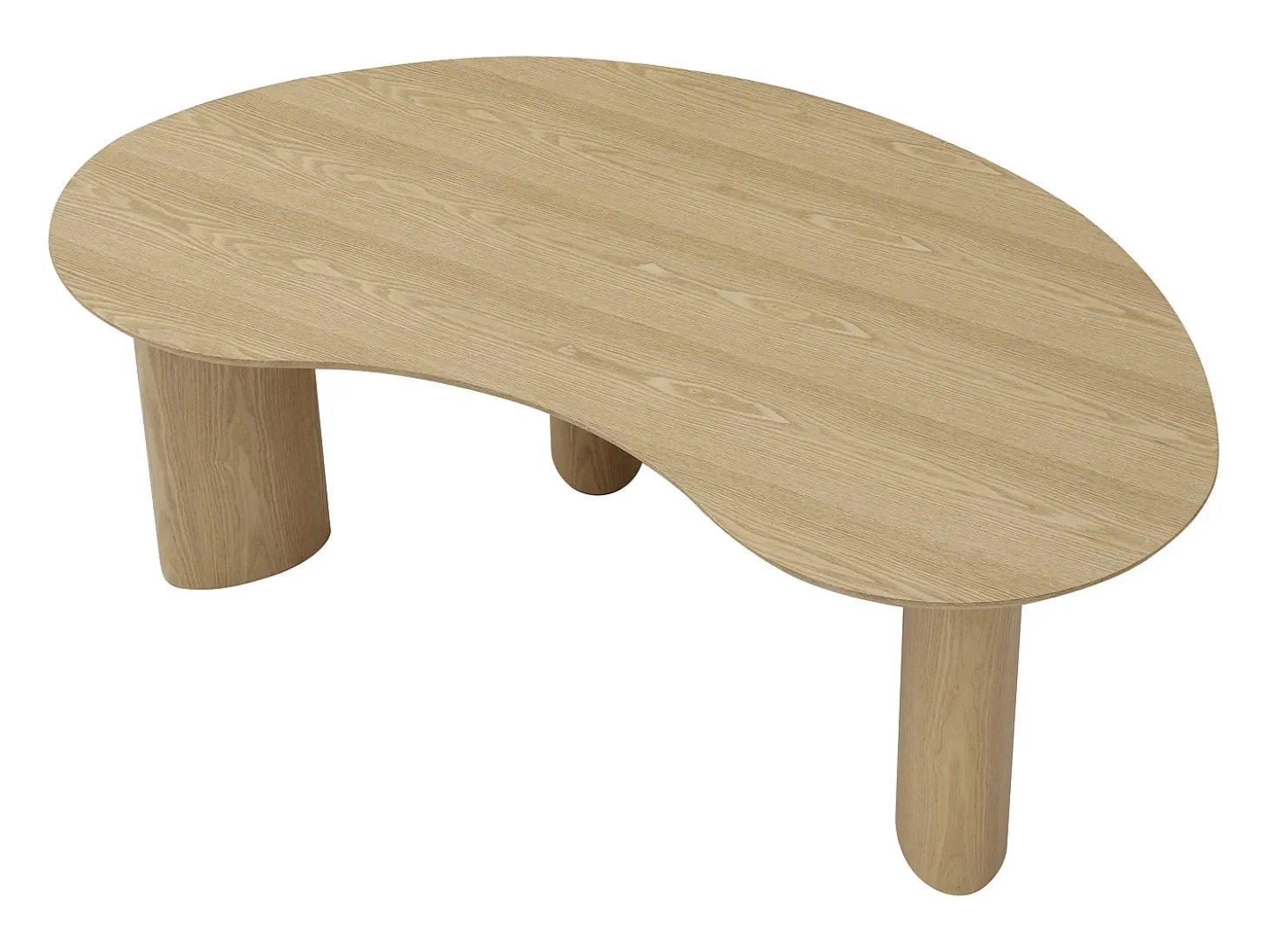 Mesa de centro com folheado de freixo - Natural claro - CALYNOR