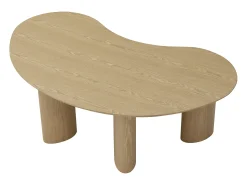 Mesa de centro com folheado de freixo - Natural claro - CALYNOR