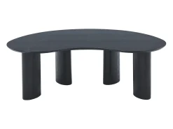 Mesa de centro com folheado de freixo - Preto - CALYNOR