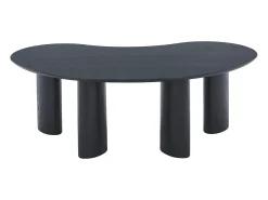 Mesa de centro com folheado de freixo - Preto - CALYNOR