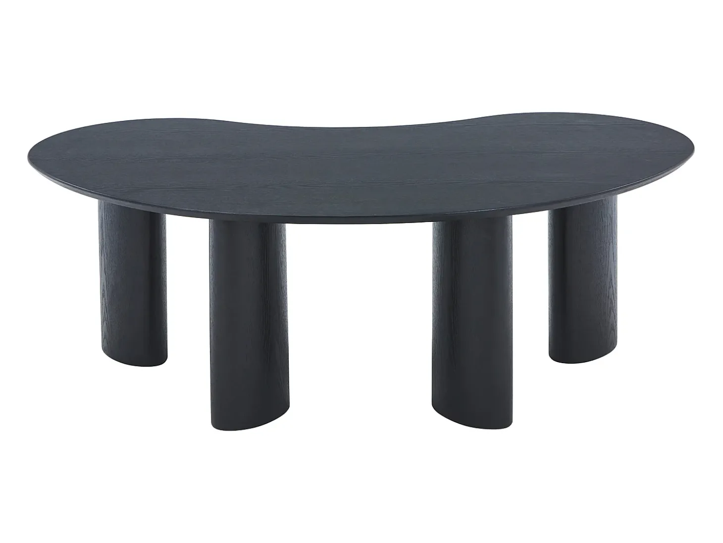 Mesa de centro com folheado de freixo - Preto - CALYNOR