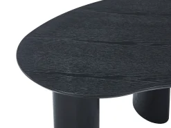 Mesa de centro com folheado de freixo - Preto - CALYNOR