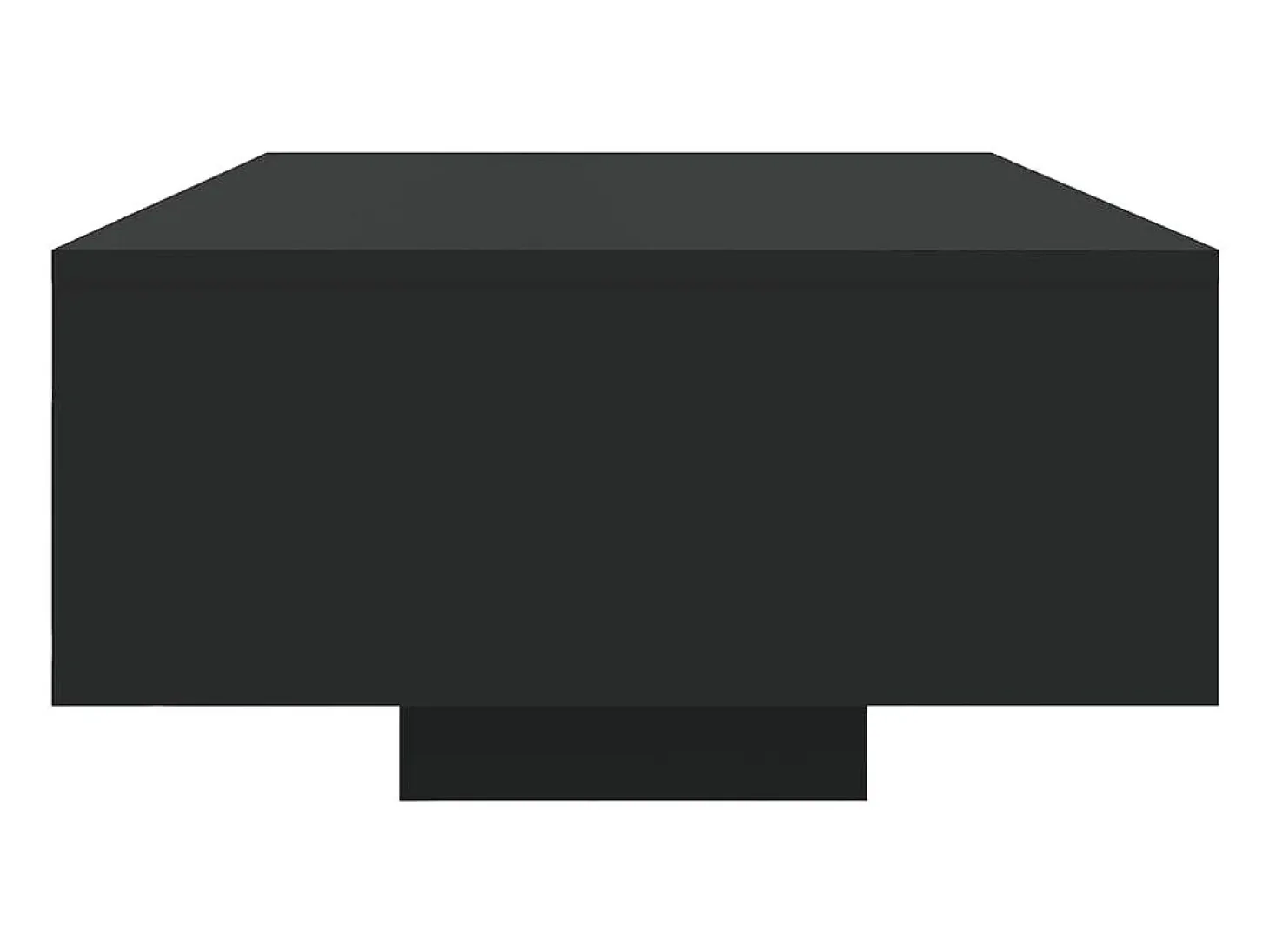 Mesa de centro com luzes LED 85x55x31 cm preto
